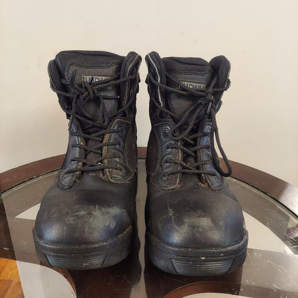 MAGNUM Men's US 12 W Stealth Force Black Work Boots